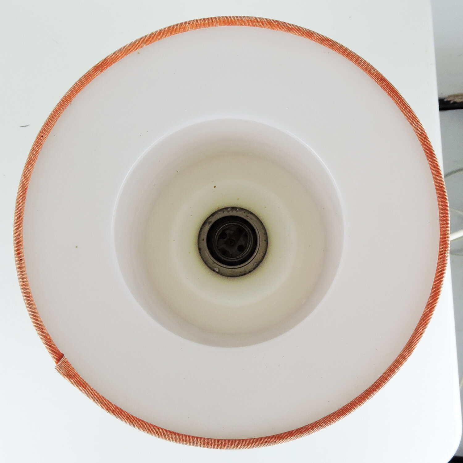 Earthenware Orange And White Table Lamp By Rosenthal, 1970s