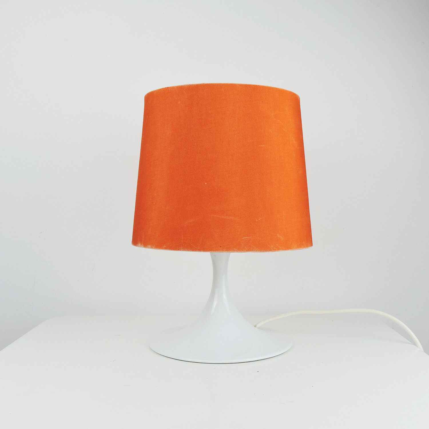Earthenware Orange And White Table Lamp By Rosenthal, 1970s