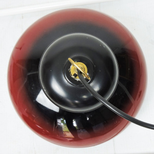 Red And Gold Space Age Pendant Lamps, 1960s, Set Of 2