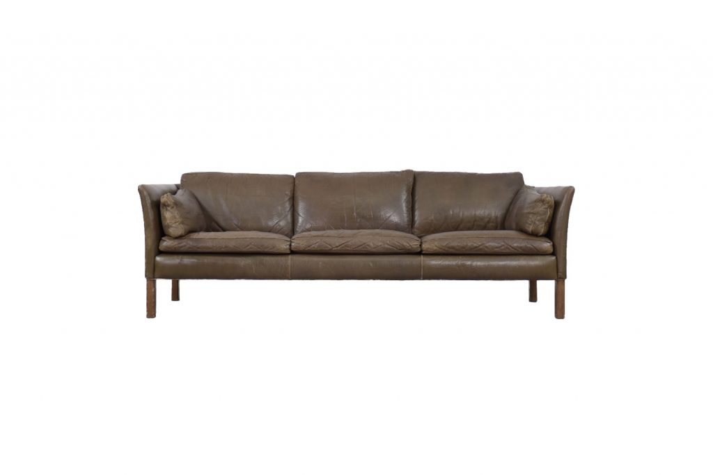 Mid-Century Modern Vintage Leather Cromwell Sofa by Arne Norell, 1960s