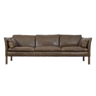 Mid-Century Modern Vintage Leather Cromwell Sofa by Arne Norell, 1960s