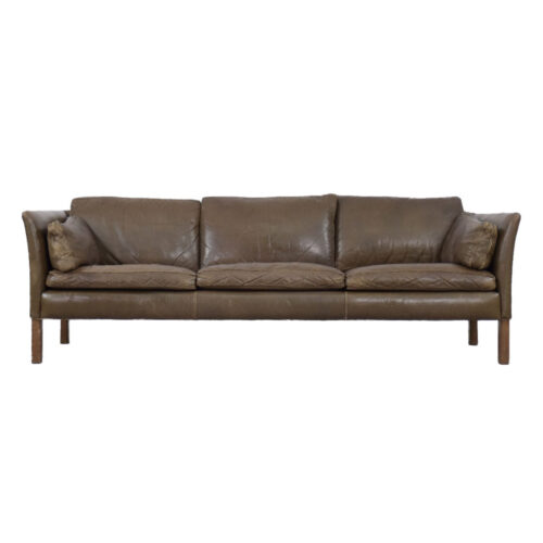 Mid-Century Modern Vintage Leather Cromwell Sofa by Arne Norell, 1960s