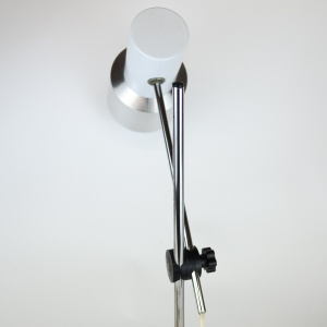 Vintage Italian White Aluminium Desk Lamp By Prova, 1960s