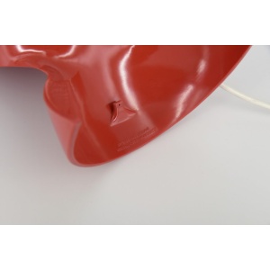 Vintage Red Dalù Table Lamp by Vico Magistretti for Artemide, 1960s