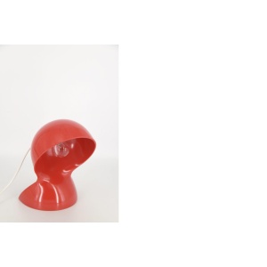 Vintage Red Dalù Table Lamp by Vico Magistretti for Artemide, 1960s