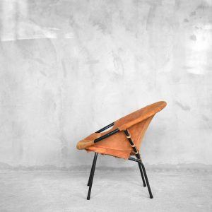Mid-Century Circle Balloon Chair by Lusch Erzeugnis for Lusch & Co, 1960s