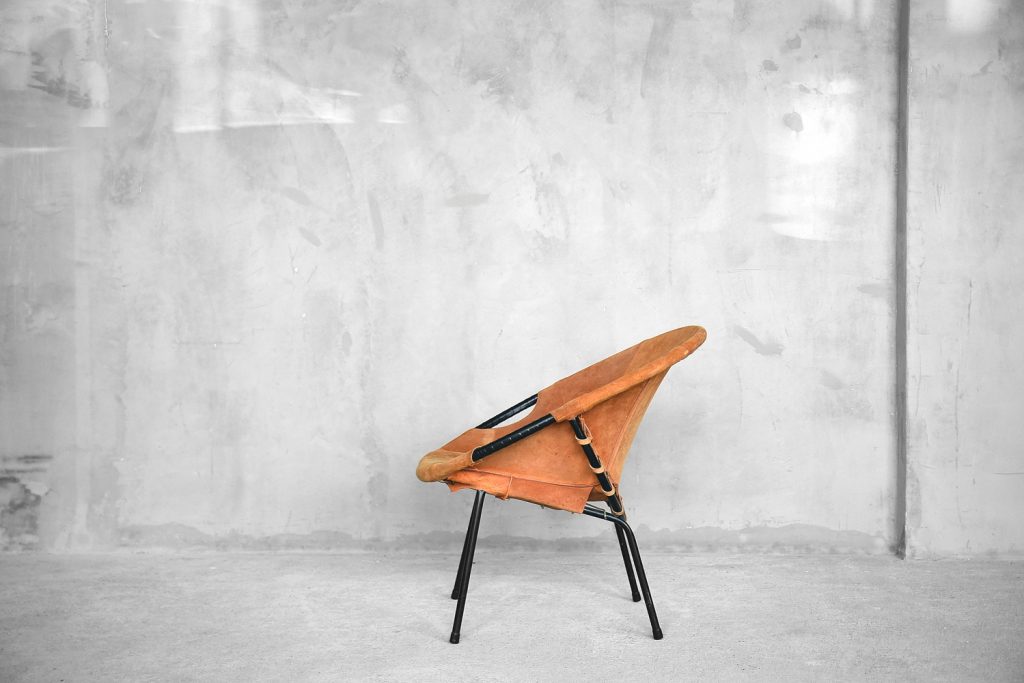 Mid-Century Circle Balloon Chair by Lusch Erzeugnis for Lusch & Co, 1960s