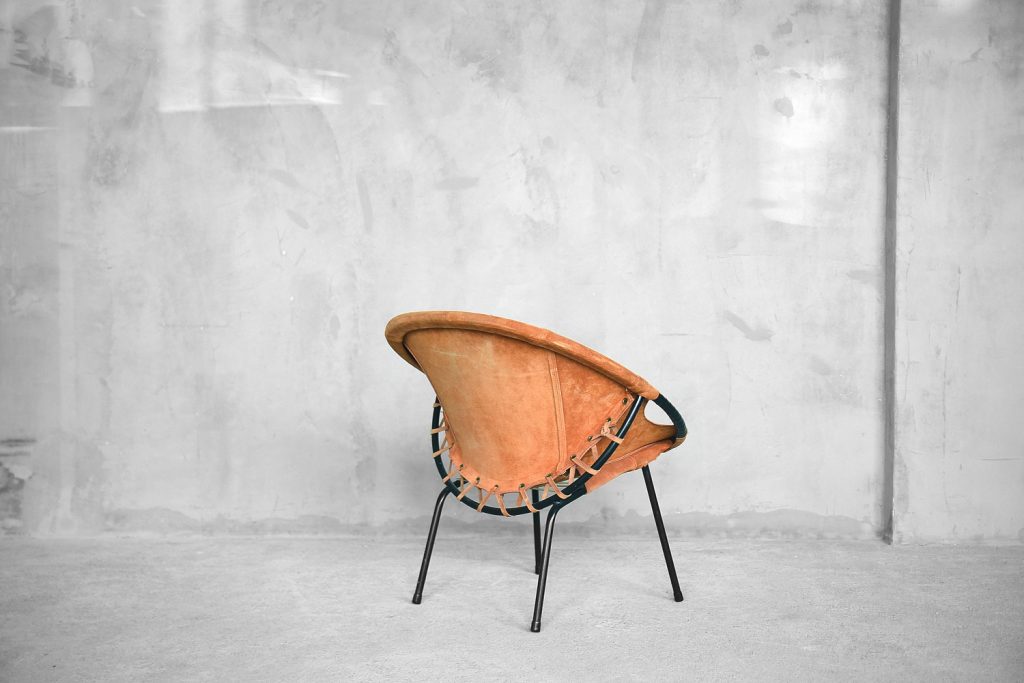 Mid-Century Circle Balloon Chair by Lusch Erzeugnis for Lusch & Co, 1960s