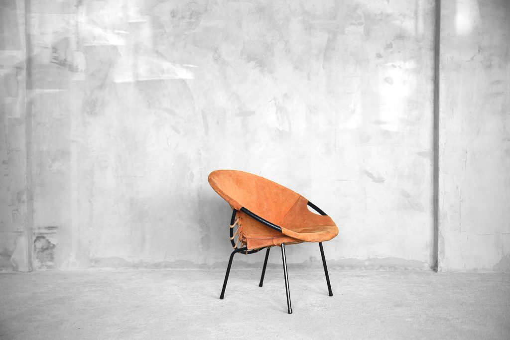 Mid-Century Circle Balloon Chair by Lusch Erzeugnis for Lusch & Co, 1960s