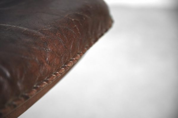 Danish Leather Adjustable Easy Chair & Ottoman Set from Berg Furniture, 1970s - Image 13