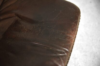 Danish Leather Adjustable Easy Chair & Ottoman Set from Berg Furniture, 1970s - Image 19