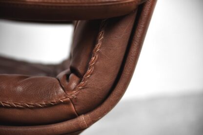 Danish Leather Adjustable Easy Chair & Ottoman Set from Berg Furniture, 1970s - Image 22