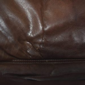 Danish Leather Adjustable Easy Chair & Ottoman Set from Berg Furniture, 1970s