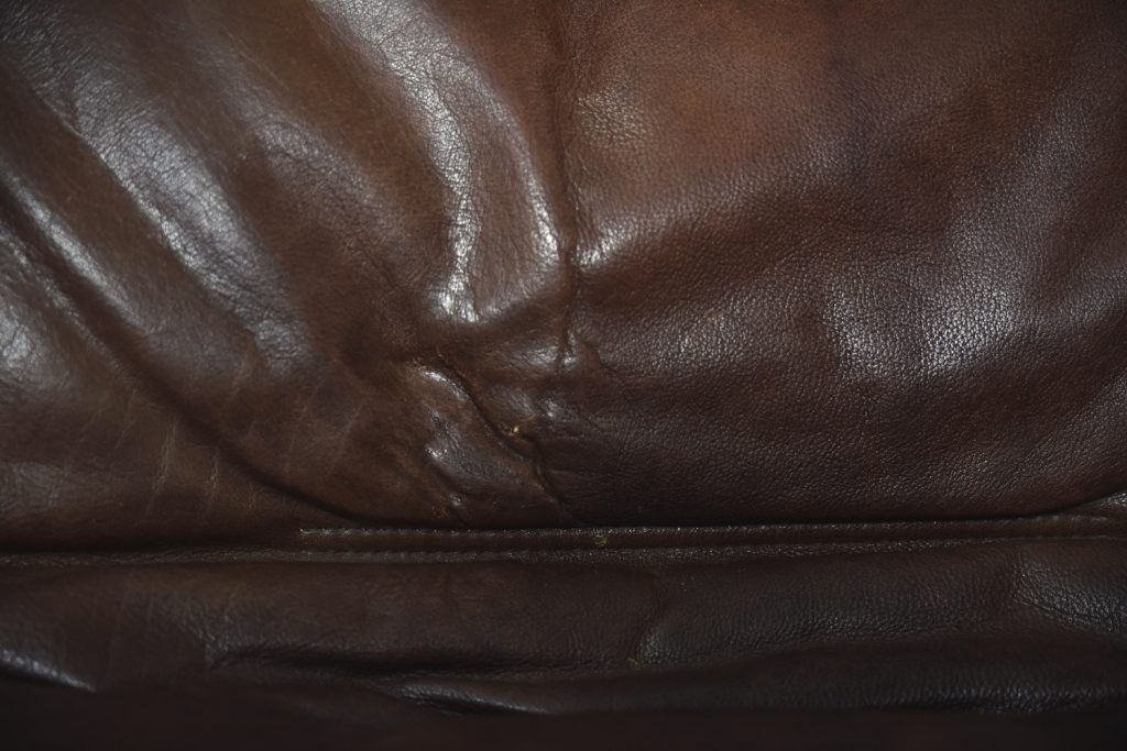 Danish Leather Adjustable Easy Chair & Ottoman Set from Berg Furniture, 1970s