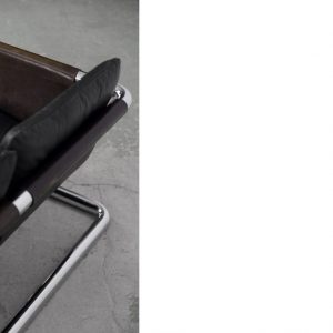 Vintage Bauhaus Tubular Metal & Leather Sofa, 1950s