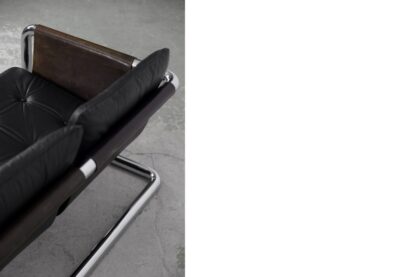 Vintage Bauhaus Tubular Metal & Leather Sofa, 1950s - Image 18
