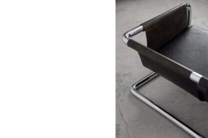 Vintage Bauhaus Tubular Metal & Leather Sofa, 1950s - Image 20