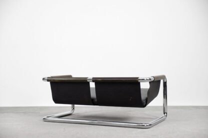 Vintage Bauhaus Tubular Metal & Leather Sofa, 1950s - Image 12