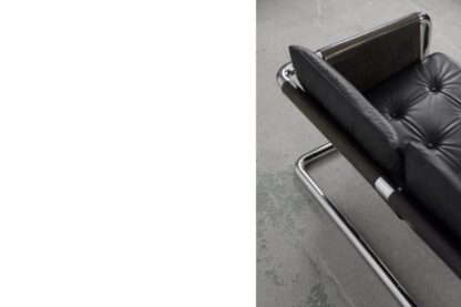 Vintage Bauhaus Tubular Metal & Leather Sofa, 1950s - Image 31