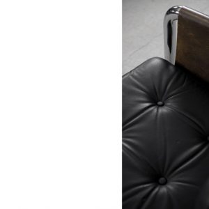Vintage Bauhaus Tubular Metal & Leather Sofa, 1950s