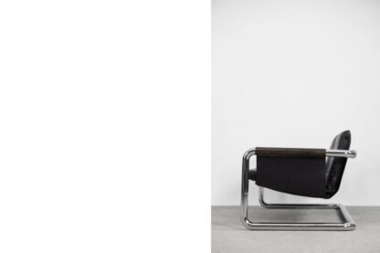 Vintage Bauhaus Tubular Metal & Leather Sofa, 1950s - Image 24