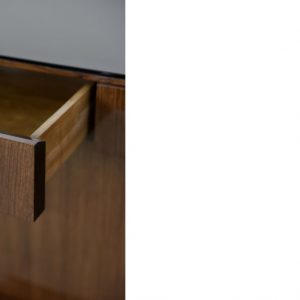 Large French Art Deco Walnut Buffet, 1920s