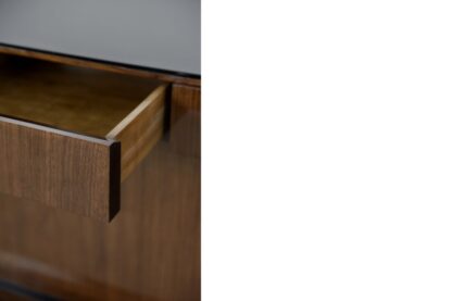 Large French Art Deco Walnut Buffet, 1920s - Image 25