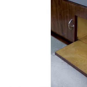 Large French Art Deco Walnut Buffet, 1920s