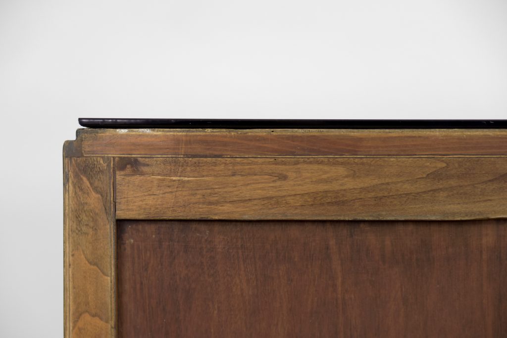 Large French Art Deco Walnut Buffet, 1920s