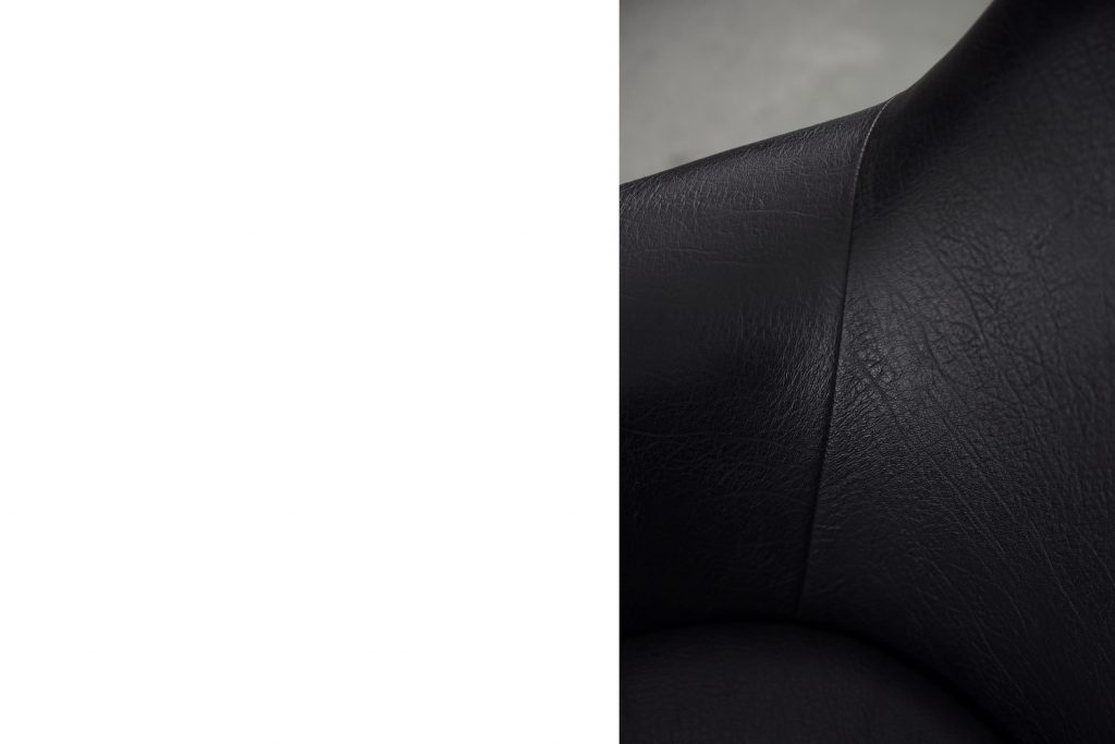 Scandinavian Vintage Black Swivel Chairs, 1970s, Set of 2