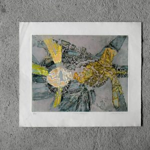 Lawrence Heyman, Fertilization IIII from Atelier 17 Series, Etching on Arches Paper, 1960s