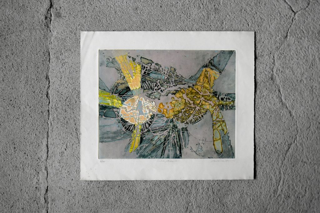 Lawrence Heyman, Fertilization IIII from Atelier 17 Series, Etching on Arches Paper, 1960s