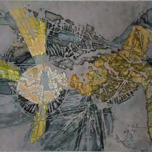 Lawrence Heyman, Fertilization IIII from Atelier 17 Series, Etching on Arches Paper, 1960s