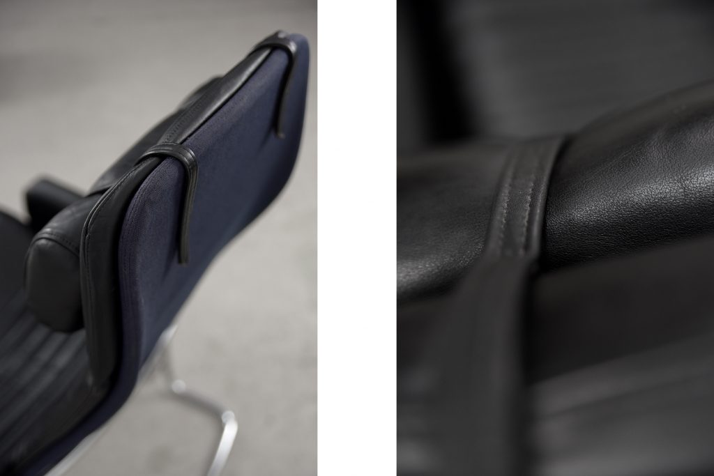 Scandinavian Black Leather Armchairs from Ire Mobel AB, 1970s, Set of 2