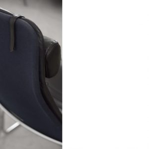 Scandinavian Black Leather Armchairs from Ire Mobel AB, 1970s, Set of 2
