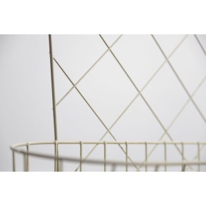 Mid-Century Scandinavian White Metal Flower Stand, 1950s