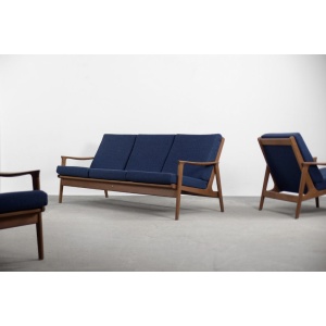Mid-Century Australian Modern Teak Sofa & Armchairs by Parker Furniture, 1950s, Set of 3