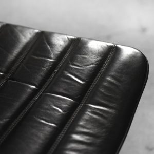 Minimalist Chrome & Black Leather Club Chairs from Pol International, 1960s, Set of 2