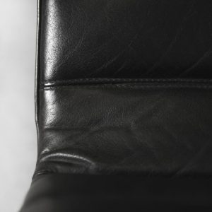 Minimalist Chrome & Black Leather Club Chairs from Pol International, 1960s, Set of 2