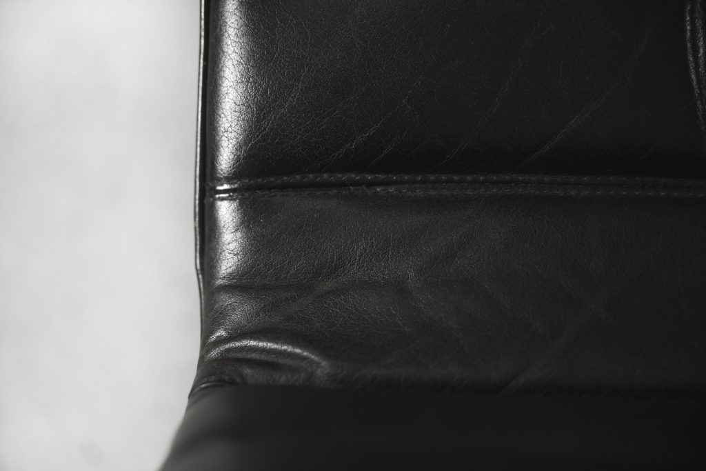 Minimalist Chrome & Black Leather Club Chairs from Pol International, 1960s, Set of 2