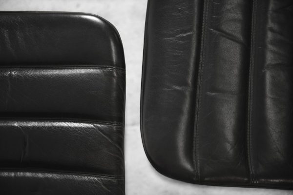 Minimalist Chrome & Black Leather Club Chairs from Pol International, 1960s, Set of 2 - Image 6