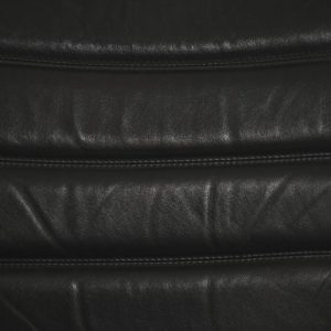 Minimalist Chrome & Black Leather Club Chairs from Pol International, 1960s, Set of 2