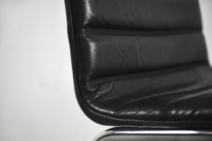 Minimalist Chrome & Black Leather Club Chairs from Pol International, 1960s, Set of 2 - Image 13