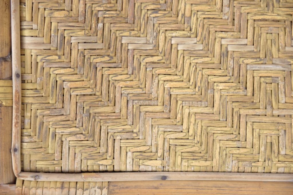 Vintage Bauhaus Rattan Chair with Ottoman by Erich Dieckmann, 1930s