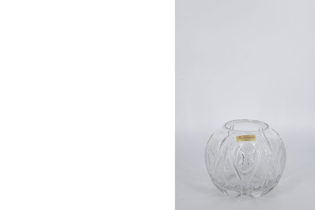 German Crystal Ball Vase from Nachtmann, 1960s