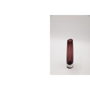 Mid-Century Scandinavian Sommerso Plum Glass Vase, 1950s
