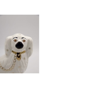 Mid-Century Staffordshire Ceramic Spaniel Mantle Dogs 1378-4 from Beswick England, 1960s, Set of 2