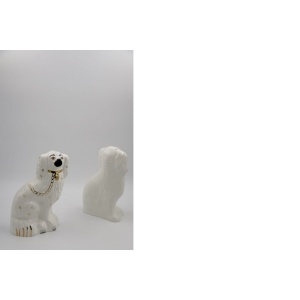 Mid-Century Staffordshire Ceramic Spaniel Mantle Dogs 1378-4 from Beswick England, 1960s, Set of 2