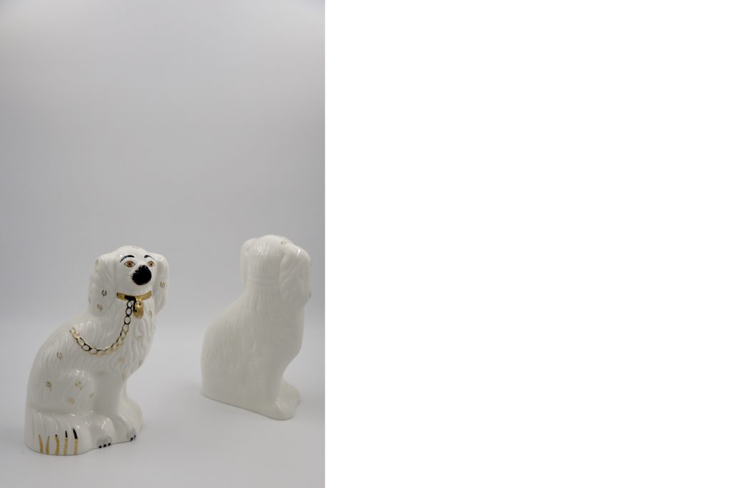 Mid-Century Staffordshire Ceramic Spaniel Mantle Dogs 1378-4 from Beswick England, 1960s, Set of 2