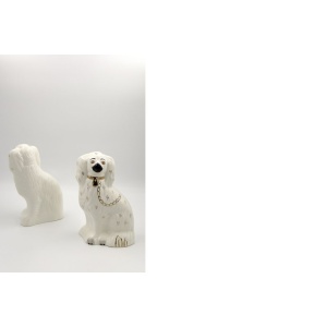 Mid-Century Staffordshire Ceramic Spaniel Mantle Dogs 1378-4 from Beswick England, 1960s, Set of 2